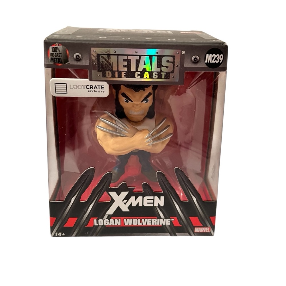 X-men Logan Wolverine Marvel M239 Metals Die Cast New In Box